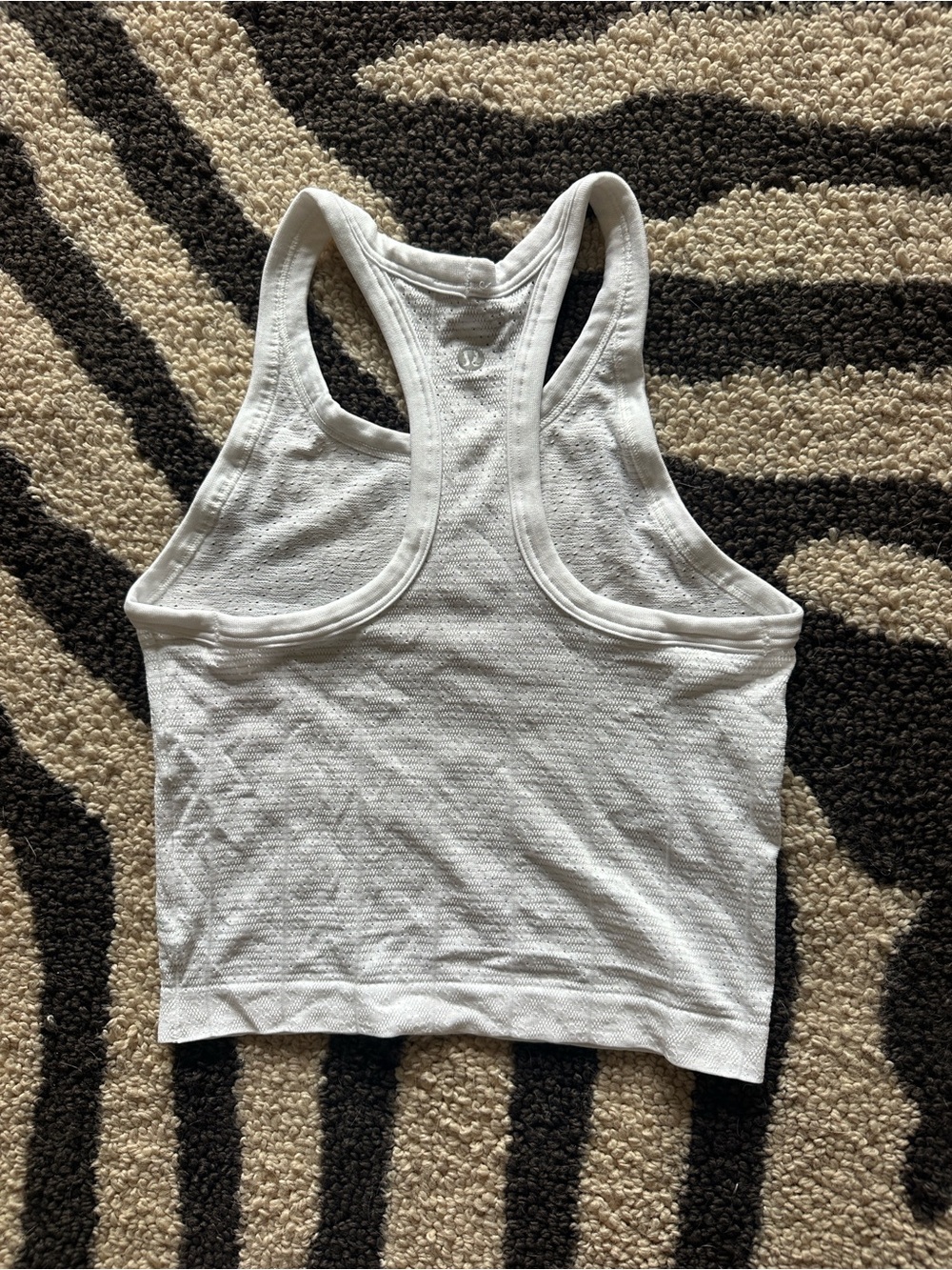 Swiftly Pointelle Cropped Racer Back Tank - Picture 3 of 4